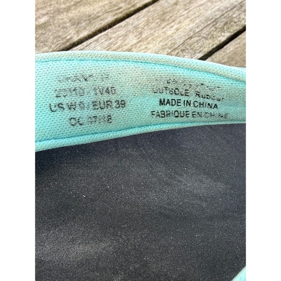 OluKai Ohana Women Black Mineral Blue Water Resistant Flip Flop Sandals Size 9 - Picture 9 of 9